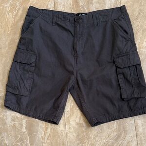 Black Cargo Shorts for Men